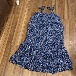Old Navy Blue Floral Dress
